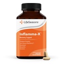LifeSeasons Inflamma-X Joint & Tissue Support Supplement – Unterstützt Muskelkomfort, Erholung & Flexibilität – Kräuterformel mit Kurkuma, Bromlein, Protease – 60 Kapseln