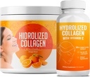 Hydrolysed Collagen Powder Supplement | Fördert Haar, Nagel, Haut, Knochen, Gelenke Gesundheit, Gut Gesundheit | Hydrolysiertes Gras Fed Collagen Peptides |Collagen für Frauen | 200gr (Bundle 2)