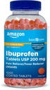 Soins de base Ibuprofène Comprimés, Réducteur de fièvre et soulagement de la douleur des douleurs corporelles, maux de tête, arthrite et plus, 1000 Compte (Emballage peut varier)