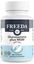 FREEDA Glucosamine MSM – Vegan Joint Flexibility & Mobility Supplement – Vegetarisches Glucosamin ohne Schalentiere – Unterstützt Gelenkfunktion – Third-Party Tested – (100 Kapseln)