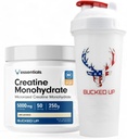 Aufgeknickte Creatine & Shaker Bundle – Micronized Creatine Powder (250g, 50 Portionen) + 28oz Leak-Proof BPA-Free Shaker Bottle for Optimal Mixing