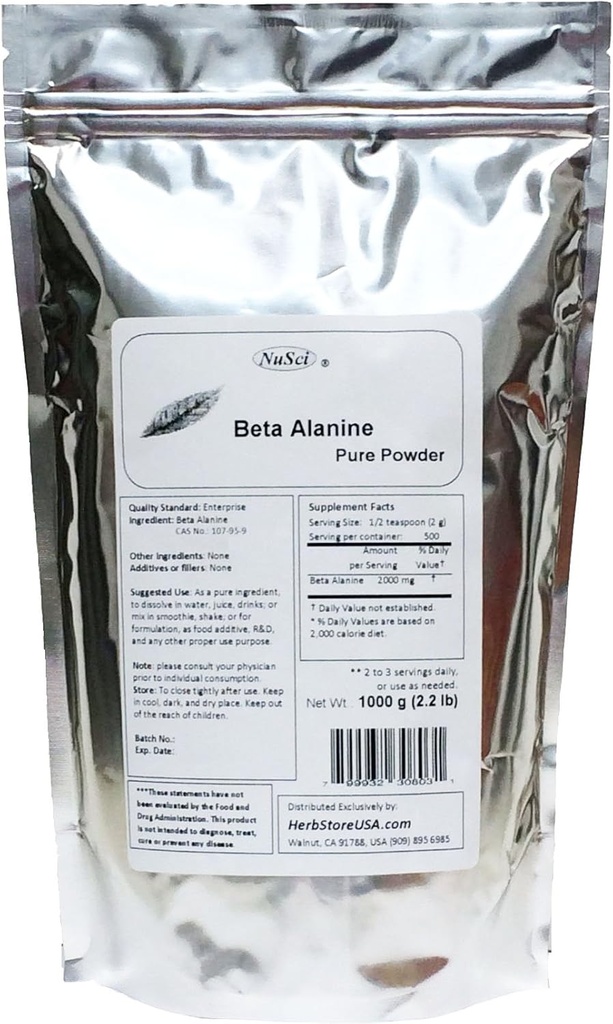 Poudre de bêta-aluminium pur pour l'endurance (1000 grammes (2,2 lb))