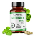 DR. Kräutertee Gotu Kola Extrakt 550mg – 60 Vegan Kapseln | 10:1 Extrakt = 5.500mg Raw Herb | Premium Qualität | Non-GMO, Gluten-Free | Daily Herbal Support | Centella asiatica Extract