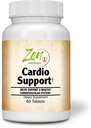 Zen Supplements - Cardio Support Plus Antioxidantien, L-Carnitin, L-Taurin, mit Coenzym Q10, Hawthorn, Horsechestnut, Cayenne, Grape Seed und Vitamin E, fördert ein gesundes Herz 60-Tabs