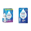 TheraTears Dry Eye Therapy Lubricating Eye Drops für trockene Augen, 1 fl oz Flaschen Twin Pack, (2 x 30mL Flaschen) & Liquid Gel Nachtzeit Schmieren Augentropfen für trockene Augen, Single-Use Vials, 30 Count