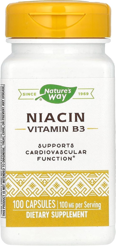 Natur Weg Natur Niacin 100mg, 100 Count