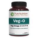 Pure Nutrition Vegan Omega 3-5-6-7-9 | 120 Softgels | 600mg pro Servieren von 2 Softgels | Multi Omega Supplement für Gesamtgesundheit | Non GMO | Gluten Kostenlos