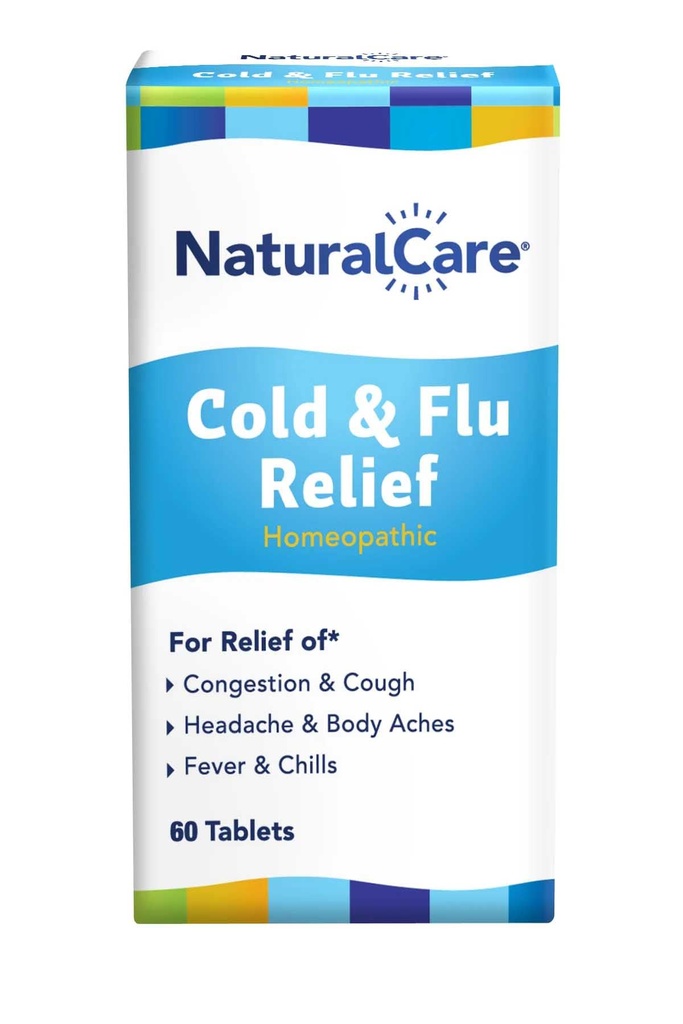 NaturalCare Cold & Flu Relief, Comprimés homéopathiques, 60ct.