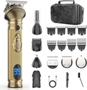 Bart Trimmer für Männer, Reisen elektrische Rasierer für Männer mit Case, Cordless Hair Clipper, Mens Grooming Kit für Schnurrhaar Nase Gesicht - 180 Mins Shaving, Geschenke für Ihn & Vater