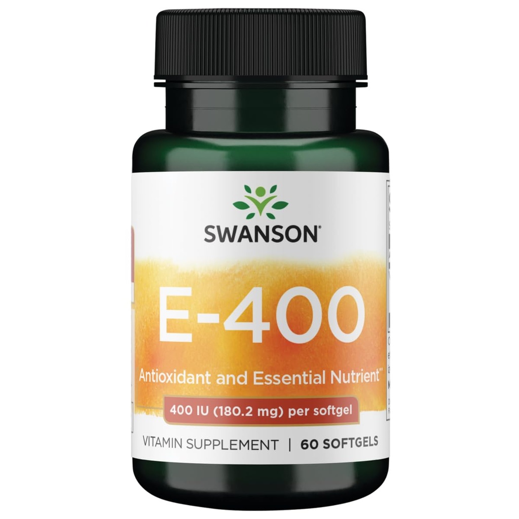 Swanson Vitamin E 400 Iu 400 Iu (268 Milligramm) 60 Sgels