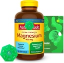 Magnesium 400mg 180 Count mit Bundle Exclusive Vitamine & Minerals - A bis Z - Bessere Ligth&Spring Guide + Wöchentliche Pille Organizer (3 Artikel)