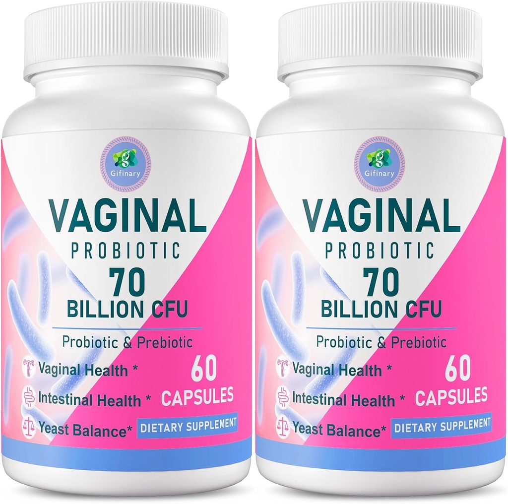 Vaginal Probiotics, 70 Billion CFU 13 Strains Probiotics für Frauen, mit Prebiotic & D-Mannose, Womens Probiotic for Vaginal Health, Urinary, pH Balance, Immun & Digestive, 120 Kapseln