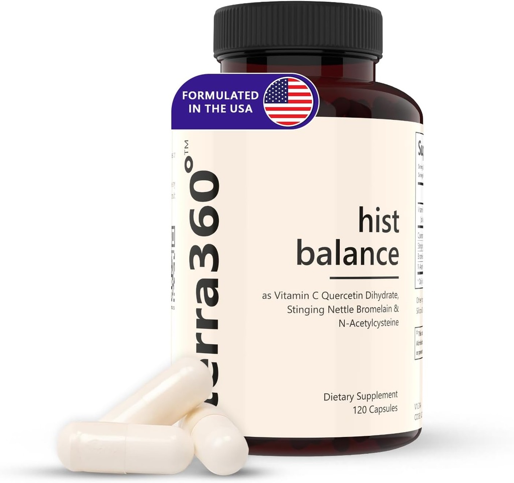 Verdauungsenzyme für Frauen Männer, Dao ergänzt Histamin Blocker, Sting Nettles, Quercetin - Immununterstützungsergänzung Histamin Digest & Antioxidant Supplement - 120 Kapseln