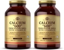 Solgar Kalzium 600" - 240 Tabletten, Paket von 2 - von Oyster Shell mit Vitamin D3 - Non-GMO, Glutenfrei, Dairy Free - 240 Gesamt Servierungen