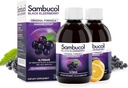 Sambucol Black Elderberry Syrup - Sambucus Syrup, Black Elderberry Liquid, Immununterstützung für Kinder und Erwachsene, High Antioxidants, Gluten Free - Original Formula, 7.8 Fl Oz, 2-Pack
