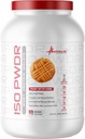 Nutrition métabolique Isolation des protéines de lactosérum ISO PWDR Beurre d'arachide, 3.04lb, 23 portions, 26g Protéines, Digestation rapide, Zéro glucides, Saveur délicieuse, Très faible glucides et graisses, Zéro lactose