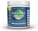 BIOHM Digestive Greens, Green Superfood Powder (7.4 Oz, 30 Servierungen) Immun- und Gut-Gesundheitsunterstützung mit Antioxidantien, Vitaminen, Probiotics & Enzymes, gute Faserquelle, Berry Flavor