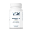 Vital Nährstoffe Vitamin D 2000 IU | Vitamin D3 Supplement | Gesunde Knochen, Zähne, Muskeln*| Cellular & Immune Function | Calcium Absorption | Gluten, Milch und Soja Kostenlose | 90 Kapseln