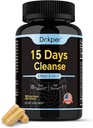 Natural Cleanse Detox, 15 Tage 2-in-1 Gut Support, Colon Cleanse für Herren & Frauen, Senna Leaf, Cascara Sagrada, Psyllium Seed Husk Powder, Aloe Vera Extract, 30 Kapseln