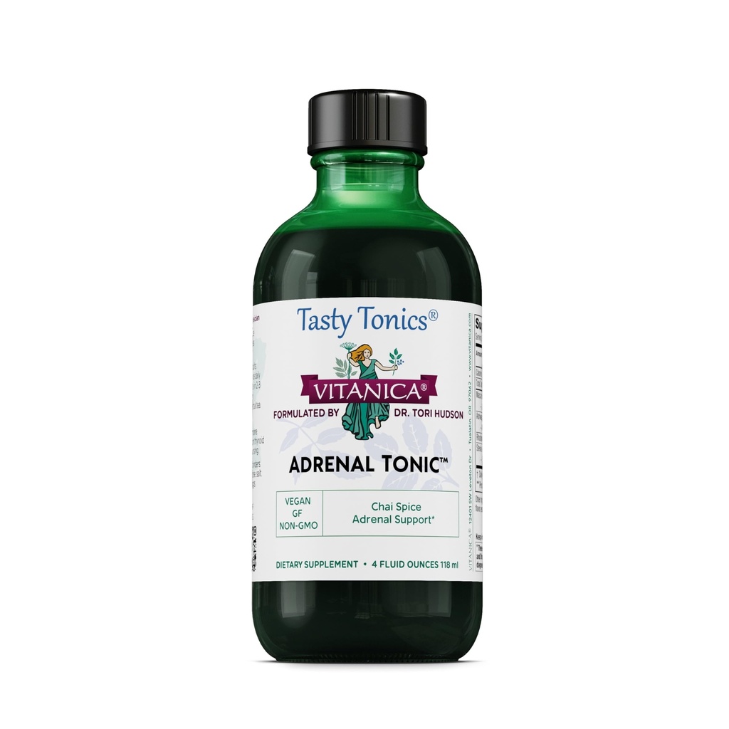 Vitanica - Adrenal Tonic, Adrenal Support, Vegetarisch, 4 Unze (Packaging May Vary)
