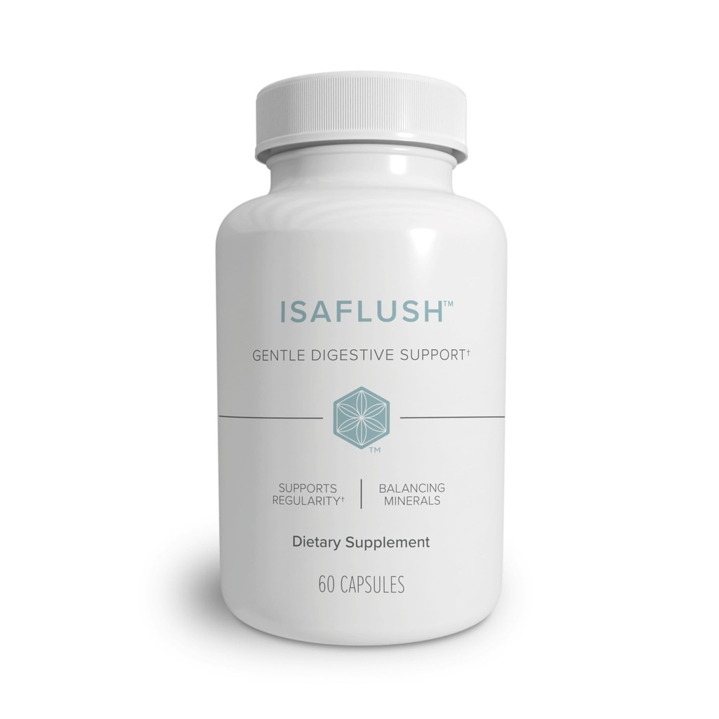 Isagenix IsaFlush - Gentle Digestive Unterstützung mit Balanced Minerals Encouraging Regularity - No Harsh Laxatives - 60 Kapseln