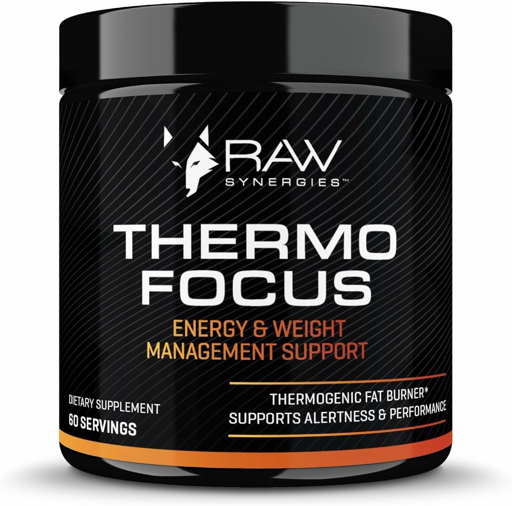 Thermo Focus - Clean Energy Supplement für Muskel-, Mind & Metabolic Health Support - Powered by Nootropics - Long-Lasting Thermogenic - 60 Kapseln