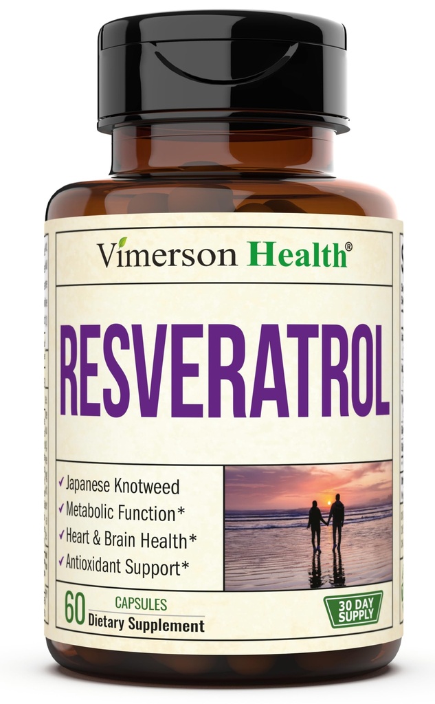 Capsules de Knotweed japonais - Supplément Resveratrol avec 1000mg de Knotweed japonais, Extrait de thé vert, Quercetin, Extrait de raisin. Antioxydant potentiel pour le vieillissement en santé et le soutien cardiovasculaire. 60 capsules