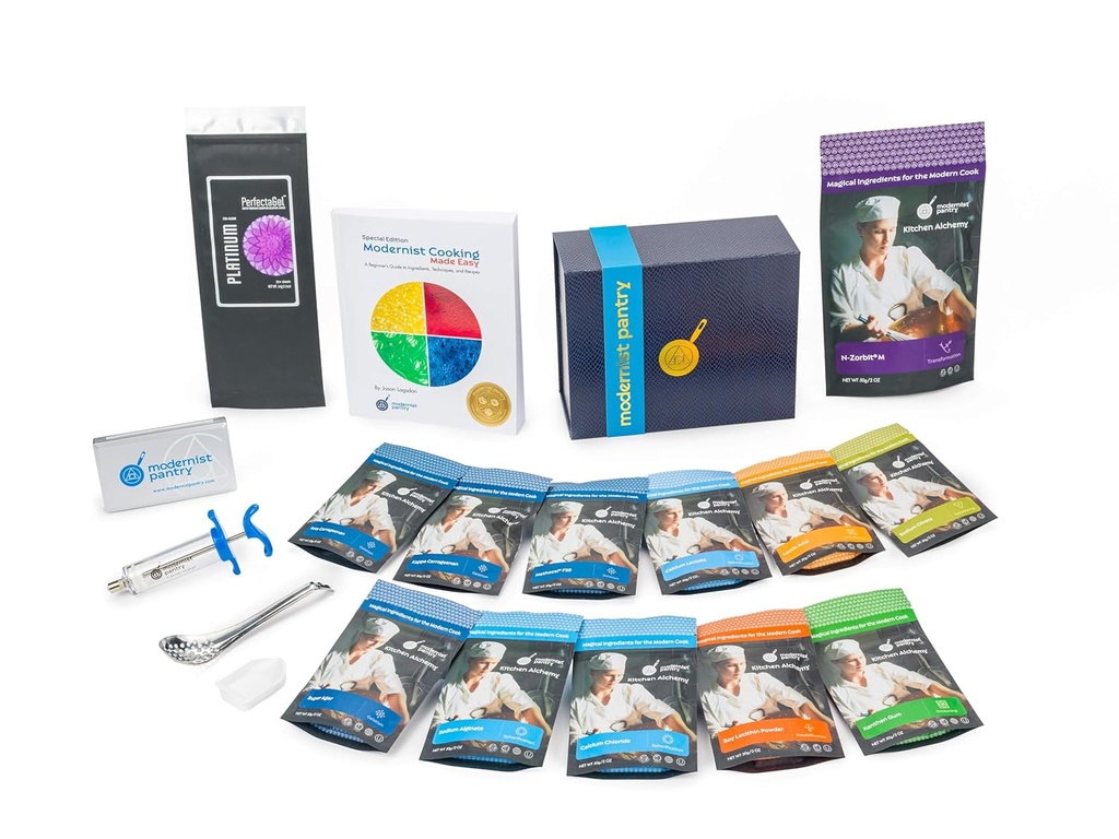 PREMIUM Molekulare Gastronomie "Made Easy" Starter Kit ⊘ Non-GMO Gluten-Free OU Kosher Certified Ingredients