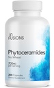Phytocéramides 200 Capsules Réparation de la peau Rejuvenation Support anti-âge Céramides dérivés de la plante 700mg Sans gluten Non-OGM