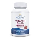 Nordic Naturals Vitamin D3 + K2 Gummi, Granatapfel - 60 Gummi - 1000 IU Vitamin D3 + 45 mcg K2 - Großer Geschmack - Knochengesundheit, fördert gesunde Muskelfunktion - Nicht-GMO - 60 Servierungen