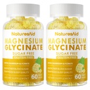 Magnesium Glycinate Gummies 1000mg - Sugar Free Magnesium Potassium Supplement with Vitamin D, B6, CoQ10 for Calm Mood & Sleep Support - 120 Pineapple Gummies -2 Pack