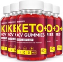 Gommies de vinaigre de cidre de pomme Keto - 1500mg vinaigre de cidre de pomme avec mère - végétalien, non-OGM, Gommies de vinaigre de cidre de pomme biologique pour les femmes hommes, detox & nettoyage, 5 pack