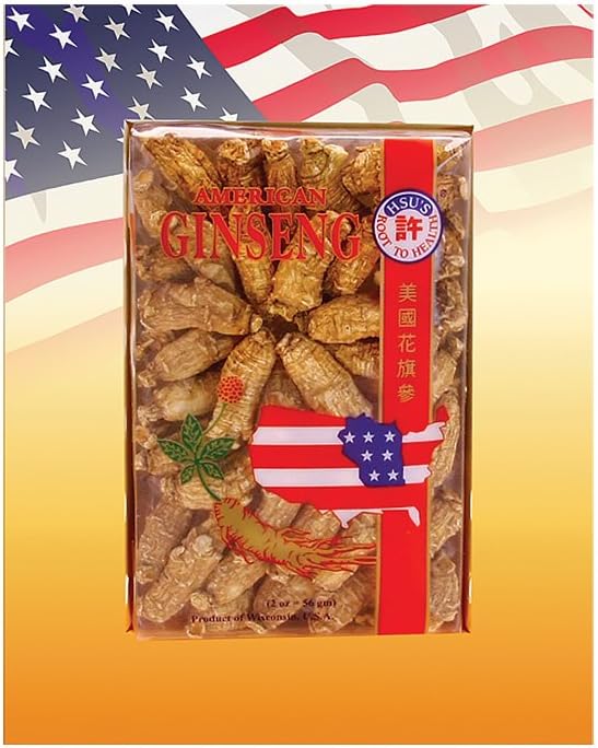HSU’s Ginseng SKU 115-2 | Short Small #2 | Cultivated American Ginseng from Marathon County, Wisconsin USA | 许 distals 2oz Box, 😉