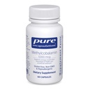 Encapsulations pures méthylcobalamine 1 000 mcg - Supplément de vitamine B12 pour soutenir la mémoire et la santé nerveuse - Capsules de vitamine B12 Premium - 60 Capsules