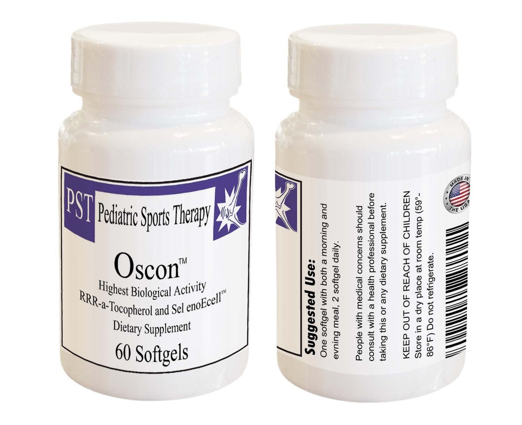 Oscon 60 ct - RRR-A-tocophérol & Sélénium Nutraceutical Supplément...