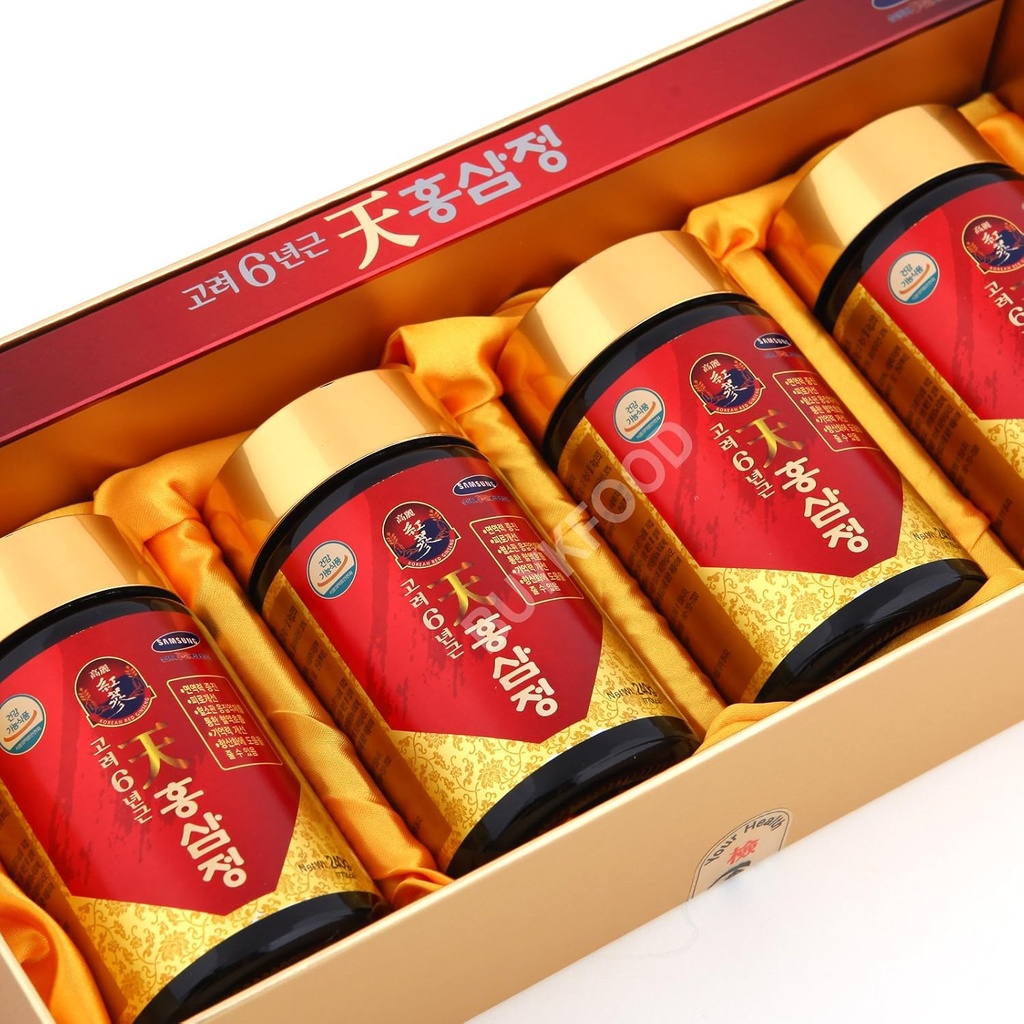 Korean 6Jahre Root Red Ginseng Gold Extract, 240g(8.5oz) X 4ea, Saponin, Panax