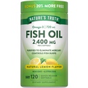 La vérité de la nature Huile de poisson 2400mg.120 libération rapide Softgels.