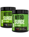 Jacked Factory NITROSURGE Pre Workout-Ergänzung für Energie, Instant Strength Gains, Clear Focus, & Intense Pumps (Arctic White, 30 Portionen & Kirsch Limeade, 30 Portionen)