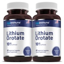 Lithium Orotate Ergänzung 10mg, 60 vegetarische Kapseln. Unterstützt Gedächtnis und emotionale Wellness. Magnesium Stearate Kostenlose Beilagen. (2)