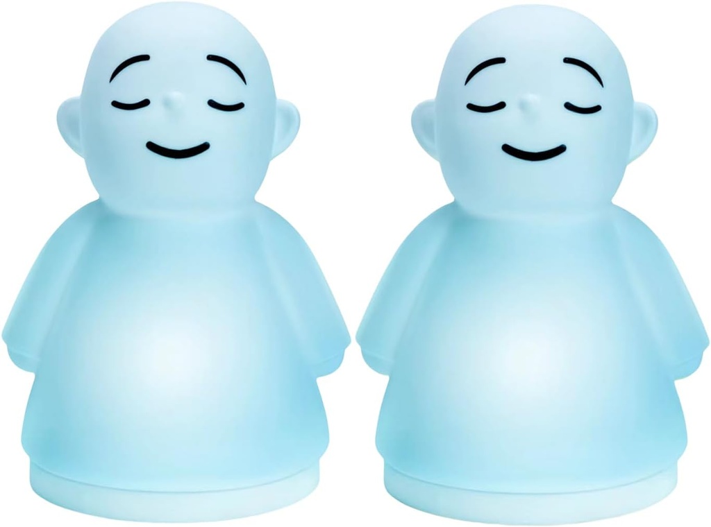 Set von 2 Achtsamkeit Meditation Angst & Stress-Relief-Tool, entspannende Gegenstände für Erwachsene Kinder, Upgraded 2 in 1 Touch Atem Nachtlicht