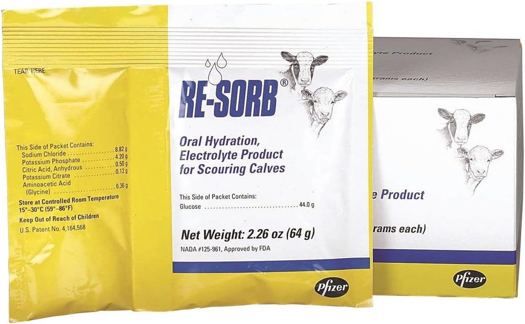 PFIZER ANIMAL HEALTH 8142 Resorb Elektrolytpaket, 64g