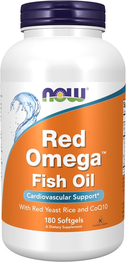 JETZT Nahrungsergänzungsmittel, Red OmegaTM mit CoQ10 30 mg und Omega-3 Fischöl, Herz-Kreislauf-Unterstützung*, 180 Softgels