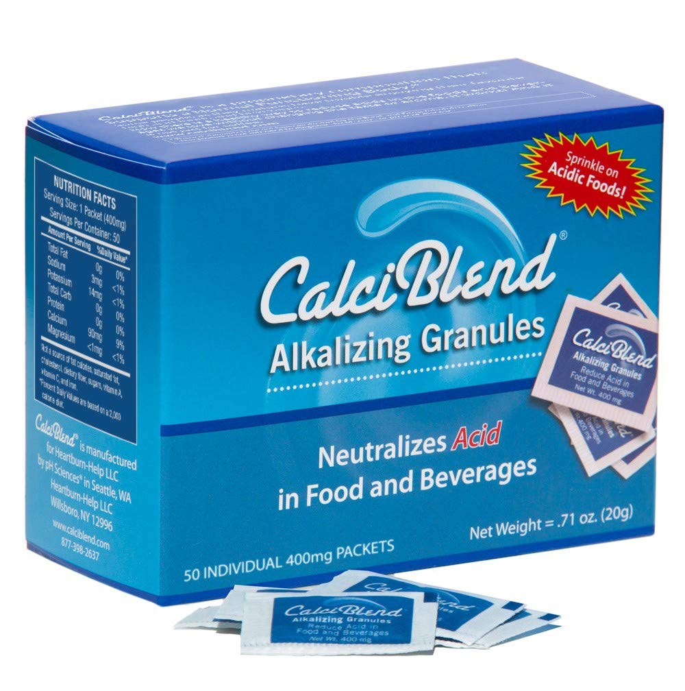 Alkalisierende Granulate 50 Packungsdose - Food & Beverage Acid Reducer - Fördert Verdauungs- und Urinary Tract Gesundheit, Restores Elektrolyte, Aids pH Balance - All-Natural, Zucker & Kalorienfrei