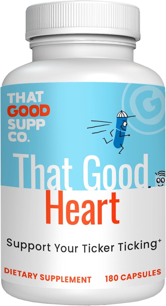 That Good Supp Co - That Good Heart CoQ10 Nahrungsergänzung für Männer & Frauen - Unterstützt allgemeine Gesundheit & Blutzirkulation - Made in USA