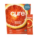 Cure Hydration | Pflanzenbasierte Elektrolyt-Getränk-Mix | Kein hinzugefügter Zucker | FSA-HSA | Dehydration Relief Pulver mit Kokoswasser hergestellt | Non-GMO | Vegan | Beutel von 14 Packungen - Blut Orange
