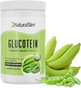NaturalSlim Prebiotic Resistant Starch Supplement with Green Banana Flour Organic & Pea Starch Blend Glucotein Powder - Non-GMO & Gluten Free - 16 Servings