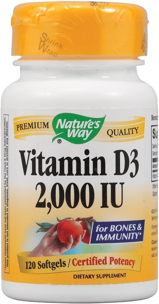 Voie de la nature Vitamine D-3 2000 UI 120 softgel