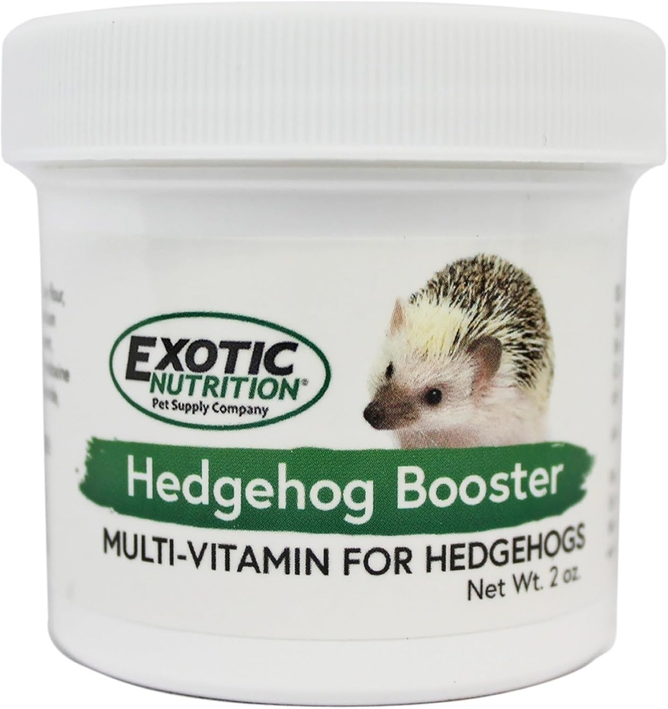 Hedgehog Booster - Complete Multivitamin - Powdered Vitamin & Mineral Supplement for Pet Hedgehogs (2 oz.)