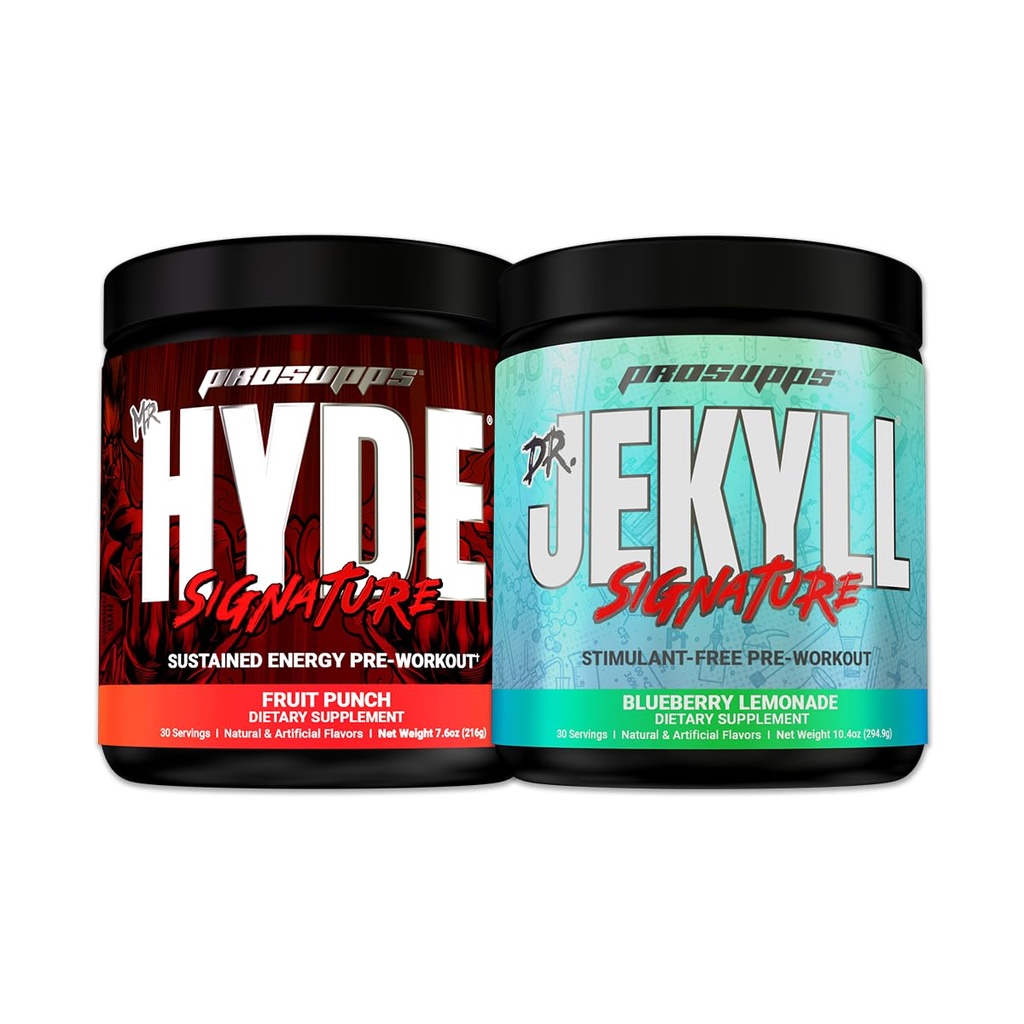 PROSUPPS Herr Hyde Signature Fruit Punch und Dr. Jekyll Signature Blueberry Lemonade Bundle