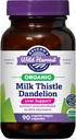Oregon's Wild Harvest Certified Organic Milk Thistle Dandelion Capsules Liver Support Extract Standardisiert zu 80% Silymarin, 90 Count